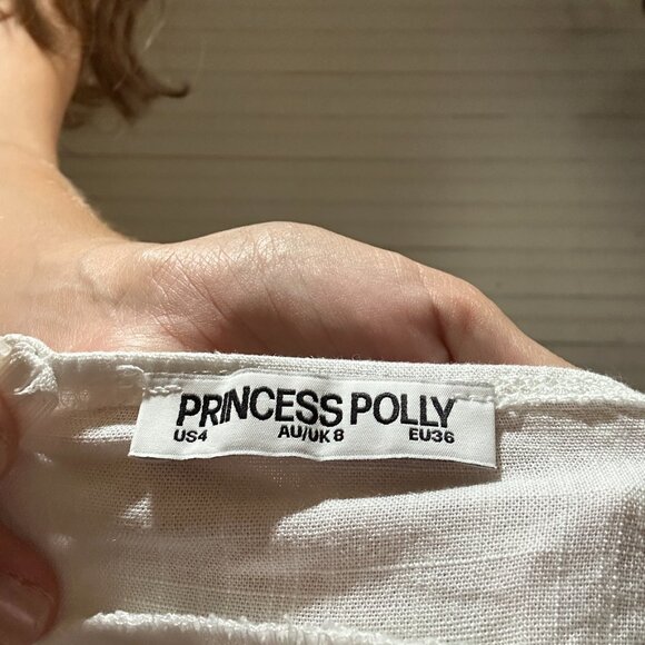 Princess Polly Follow Through Lace Trim Cami Top White - Picture 5 of 5